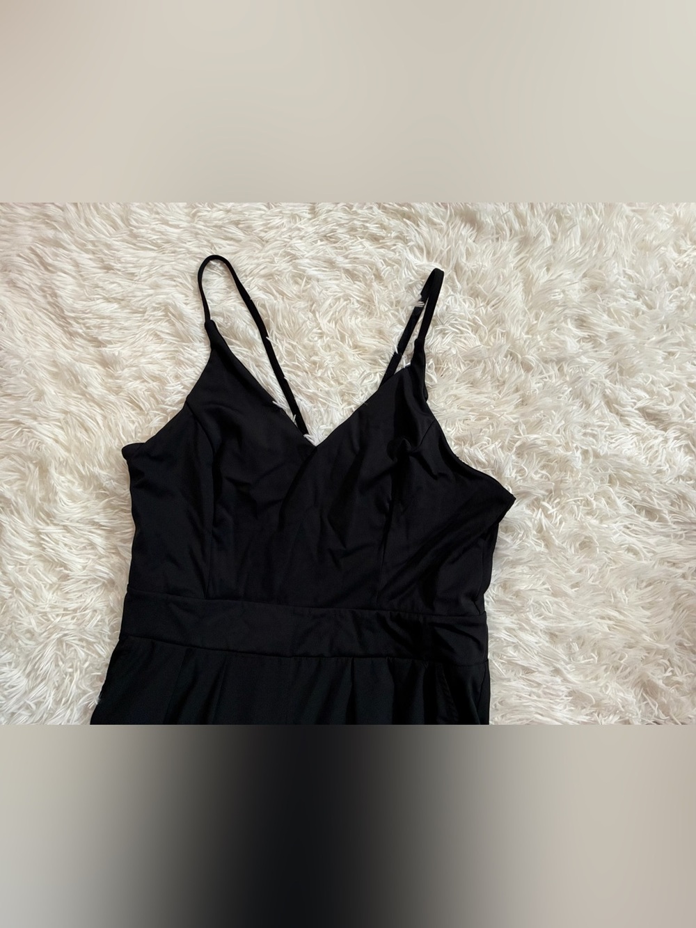 HALARA Breezeful Athleisure Active Minimal Lounge Wide Leg Jumpsuit Black L Tall - Picture 3 of 12